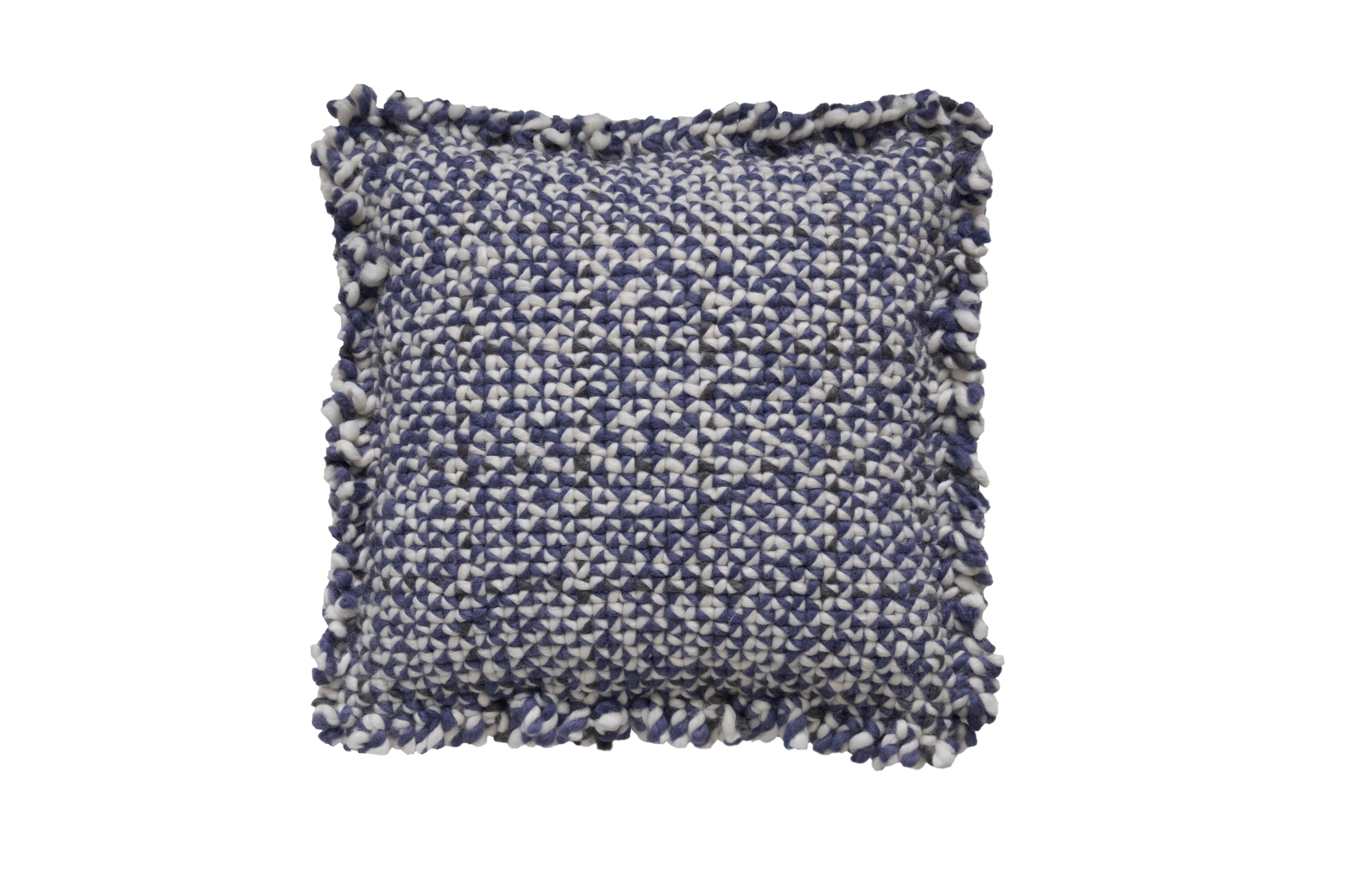 (Blue) GAN Waan Pillow in Wool
