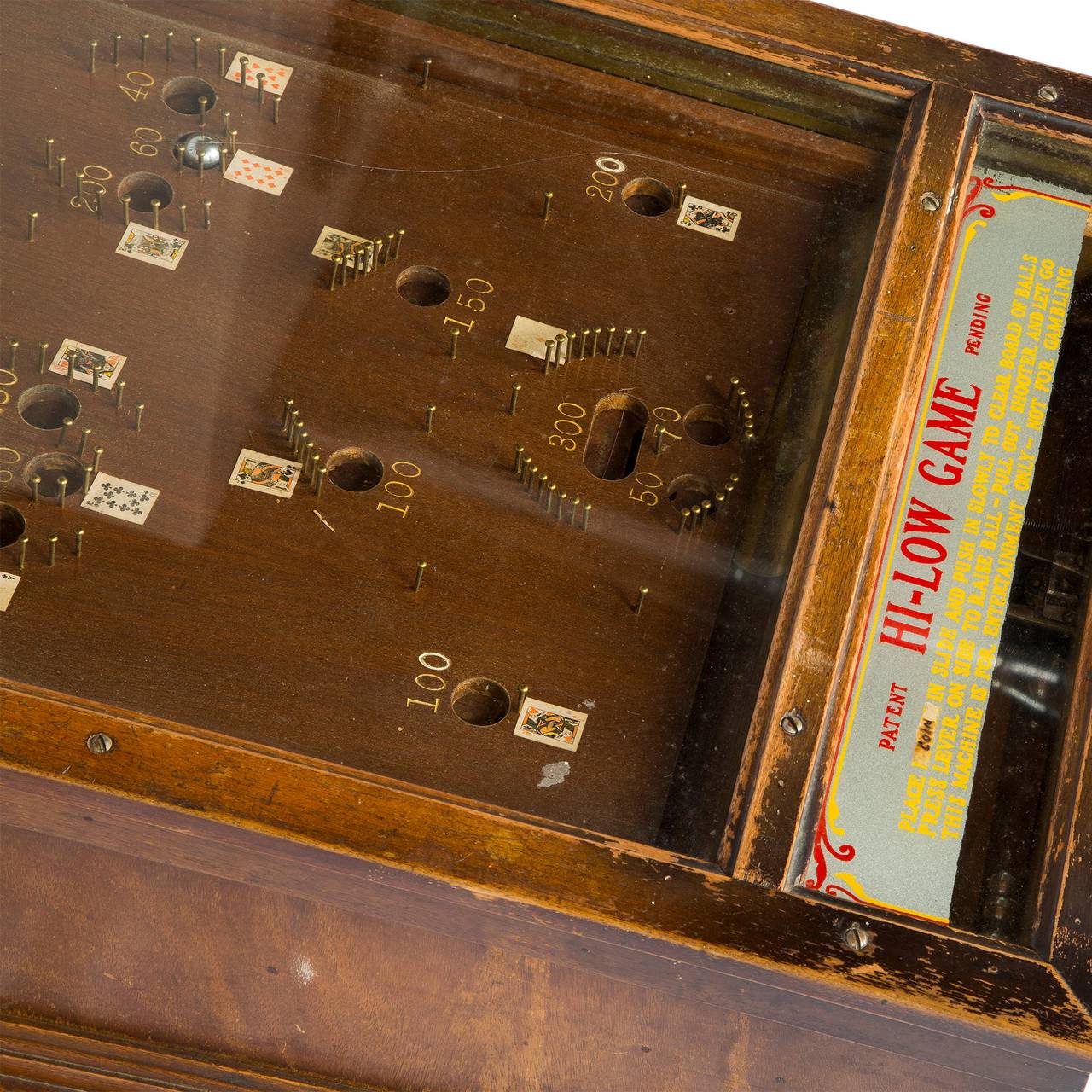 1932 Dallas Novelty Antique HiLow Pinball Game For Sale at 1stDibs