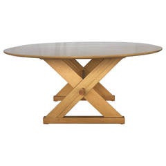 Paul Laszlo for Brown-Saltman Dining or Game Table w Copper Accents 9