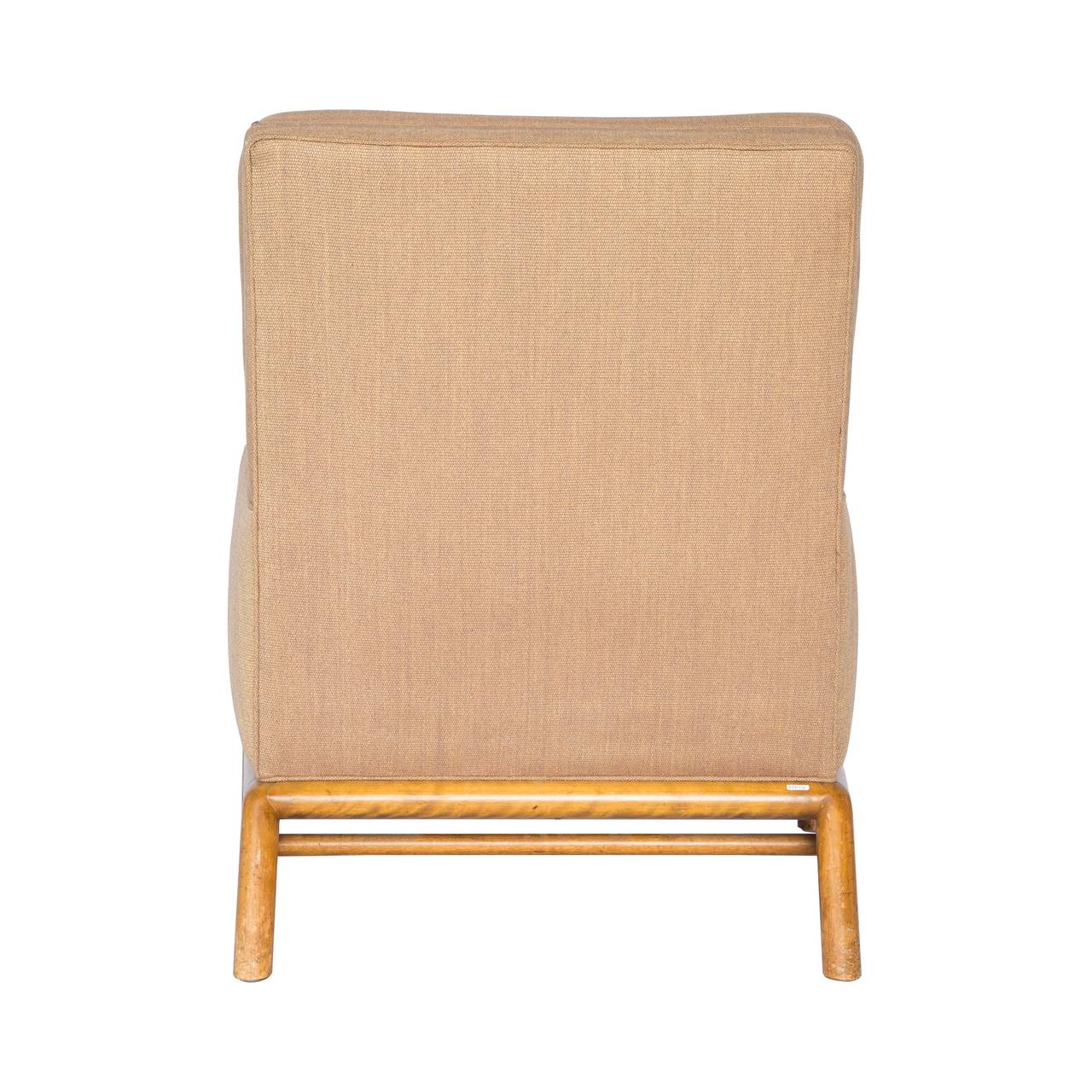 Read a book and light up a cigar in this classic, 1950's T.H. Robsjohn Gibbings Widdicomb Lounge Chair. Light camel color poly-cotton fabric.

WAS $ 3,499.00  NOW $ 2,999.00