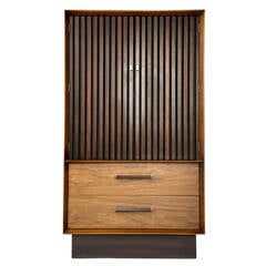 Lane Rosewood and Walnut Gentleman's Cabinet Dresser