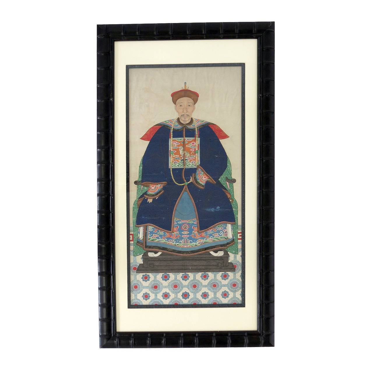 Vintage Chinese Ancestor Portraits In Good Condition In Palm Springs, CA