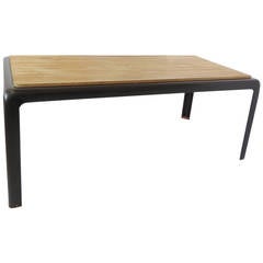 Fiberglass and Oak Table or Desk