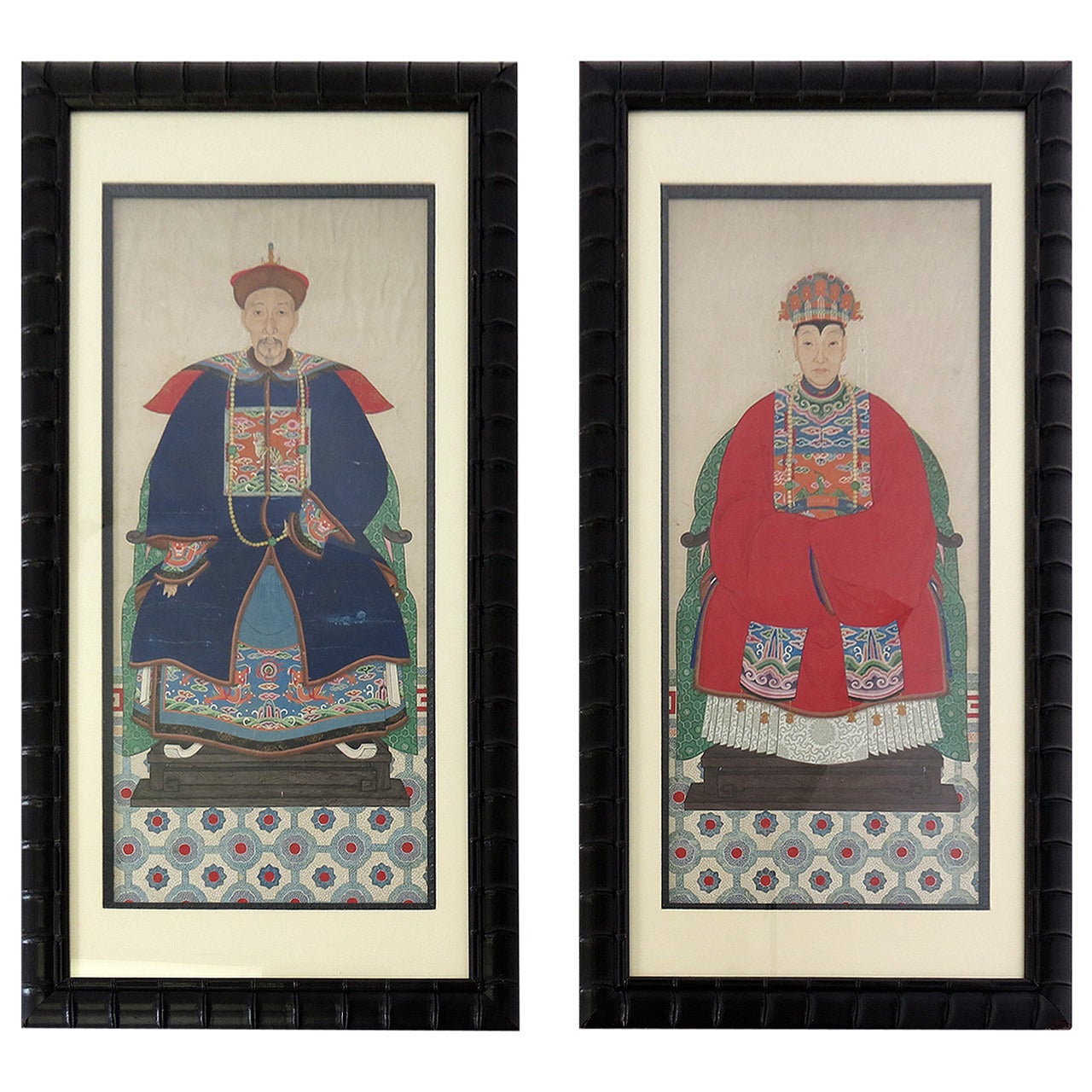 Vintage Chinese Ancestor Portraits
