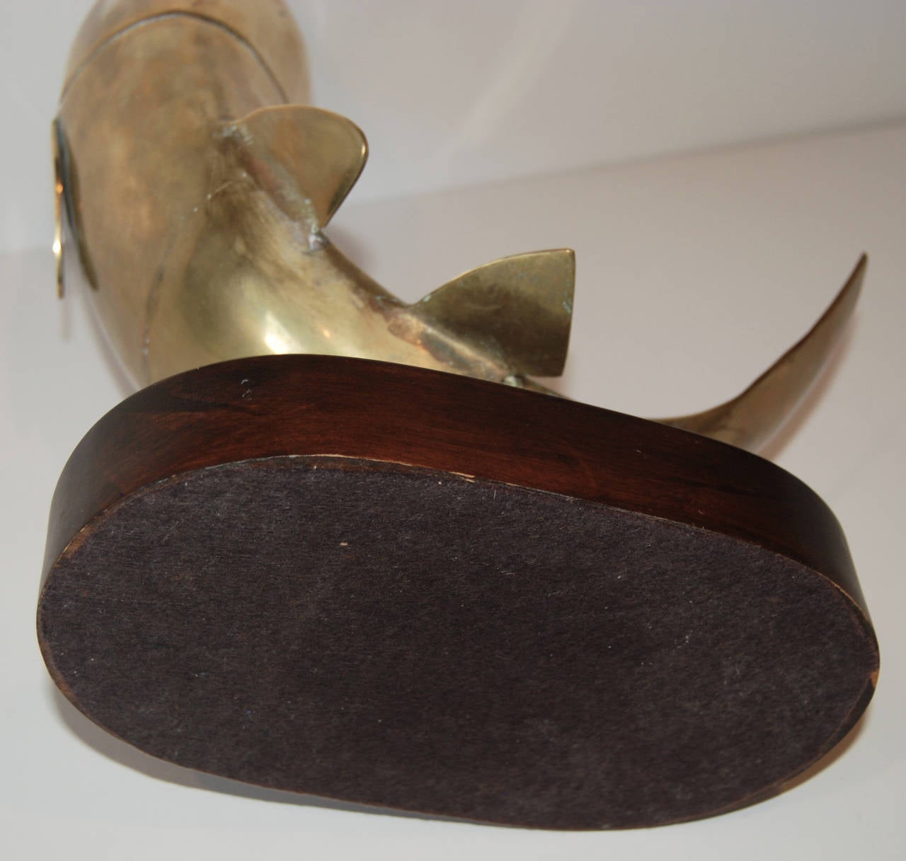 Brass Jumping Fish Sculpture