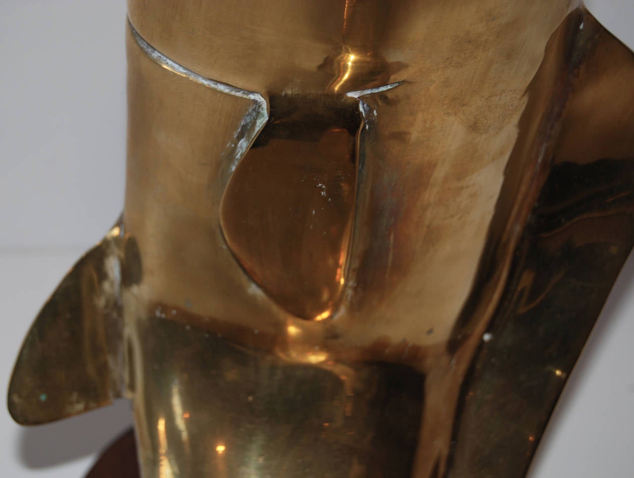 Brass Jumping Fish Sculpture For Sale at 1stDibs