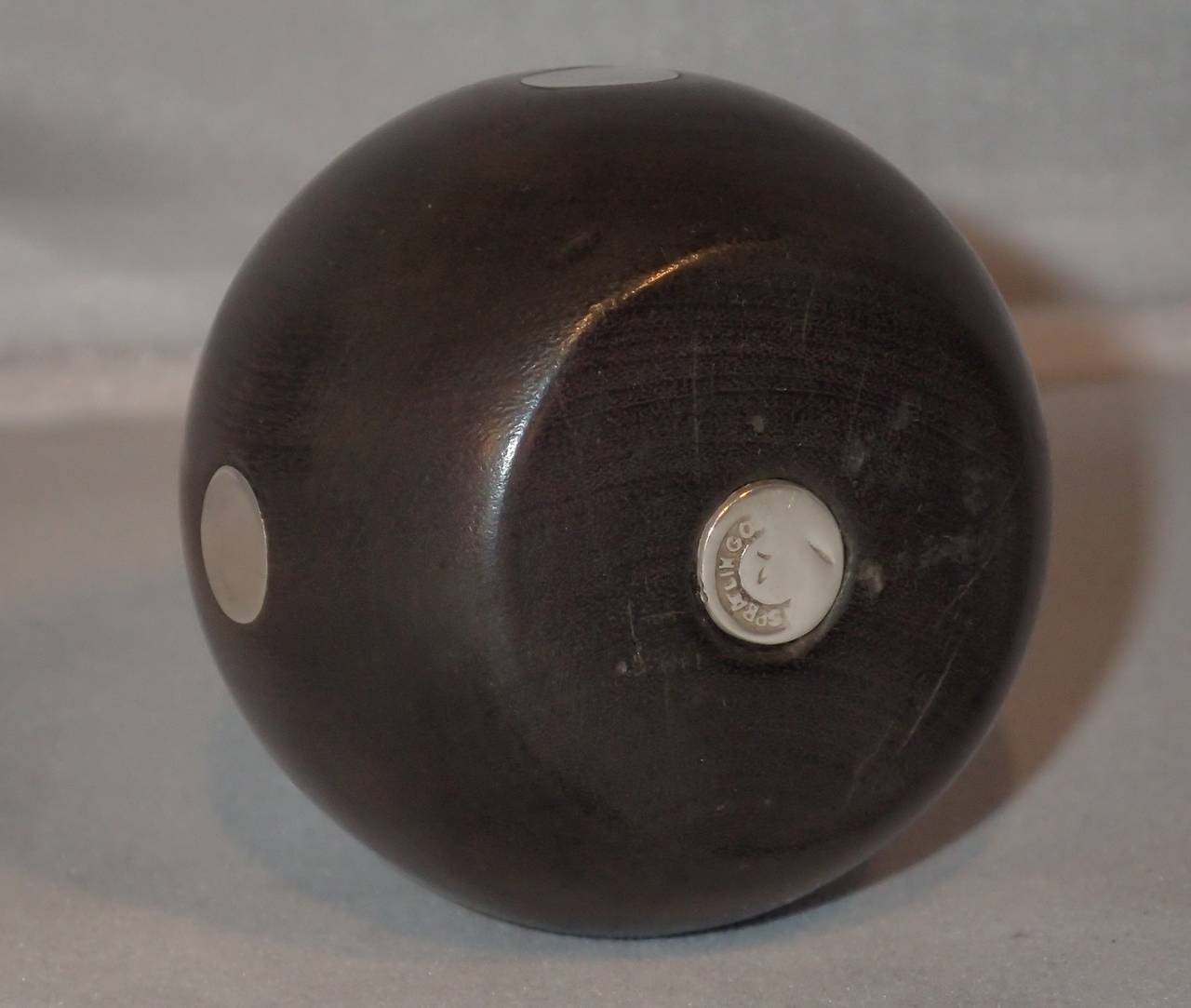 1940s Ebony and Silver Inlay William Spratling Candleholder