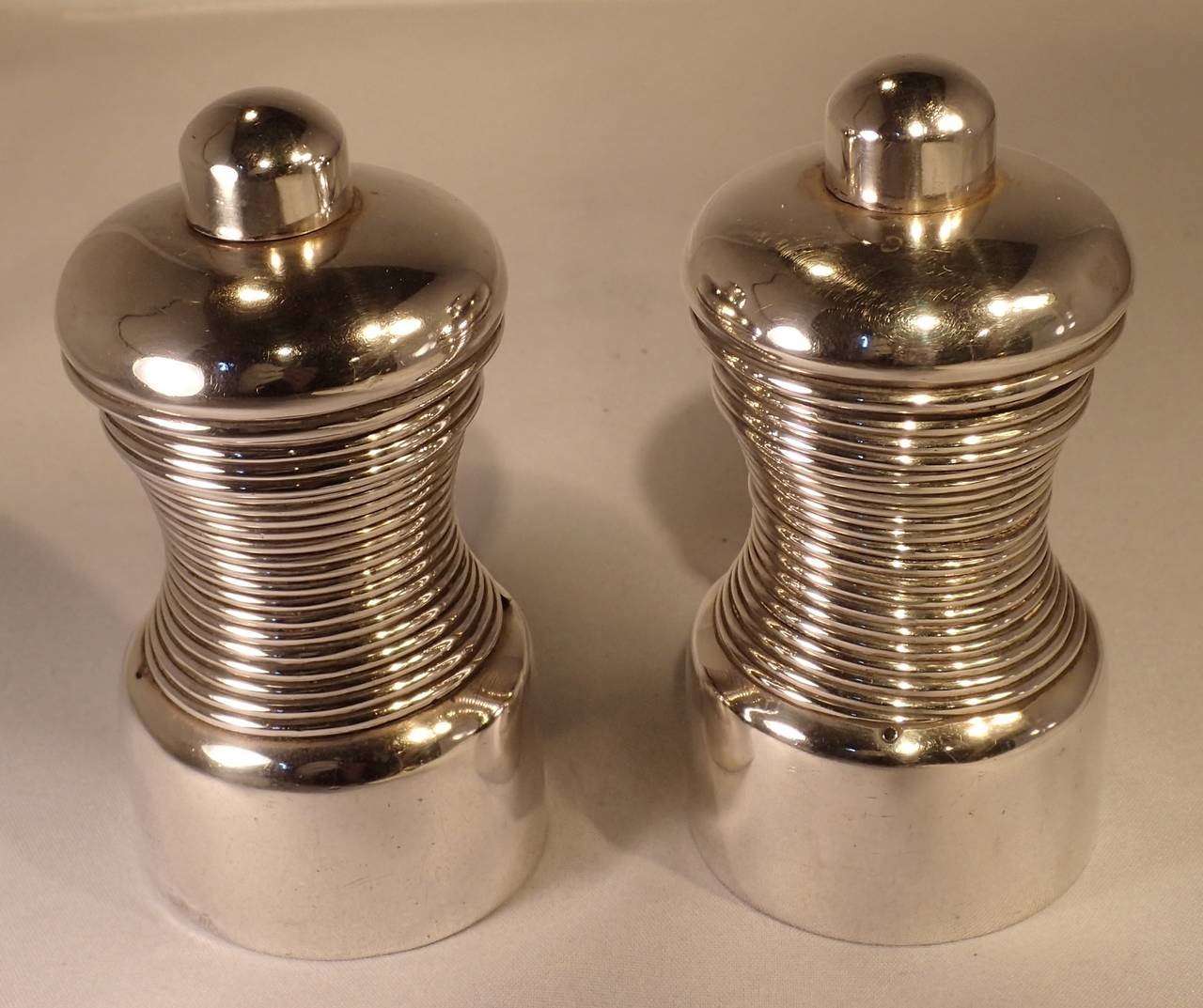 Hector Aguilar Silver Salt and Pepper Grinders