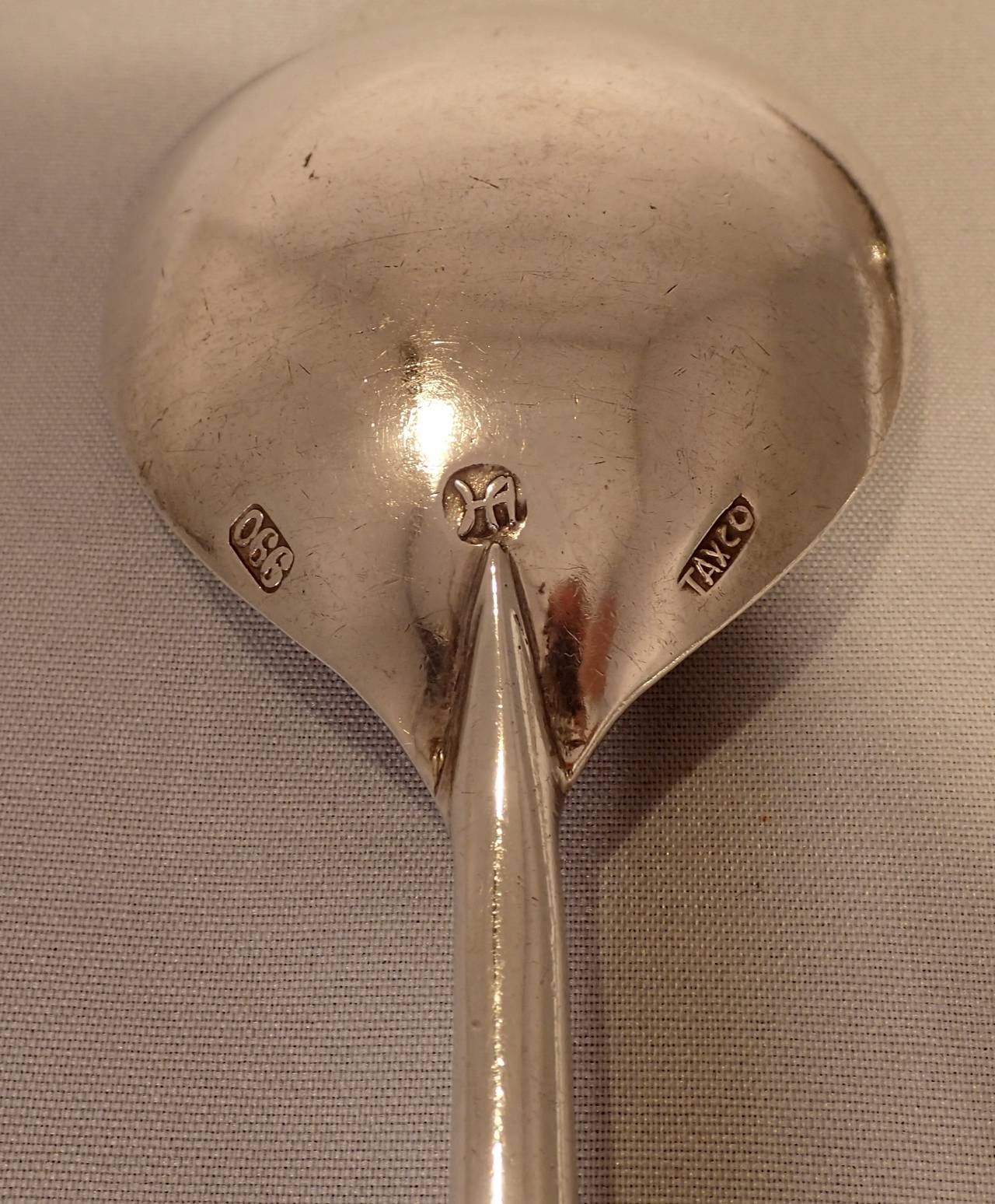 Mid-Century Modern 1940s Hector Aguilar Silver Cocktail Bar Spoon Set