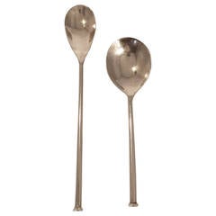 1940s Hector Aguilar Silver Cocktail Bar Spoon Set