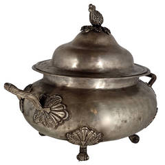 19th Century Large Bolivian Silver Vessel