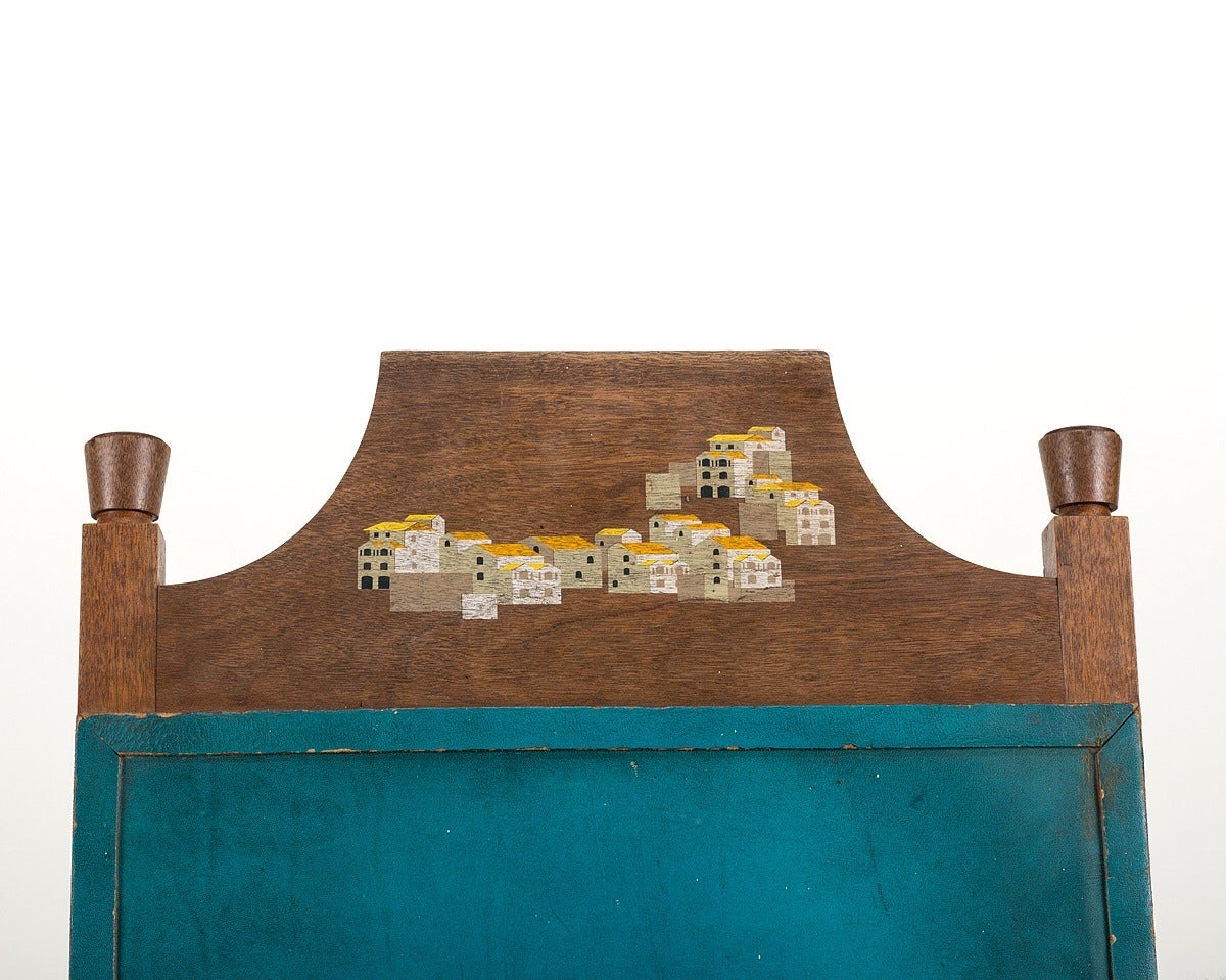 Woodwork 'Rangelino' Hacienda Lounge Chair For Sale