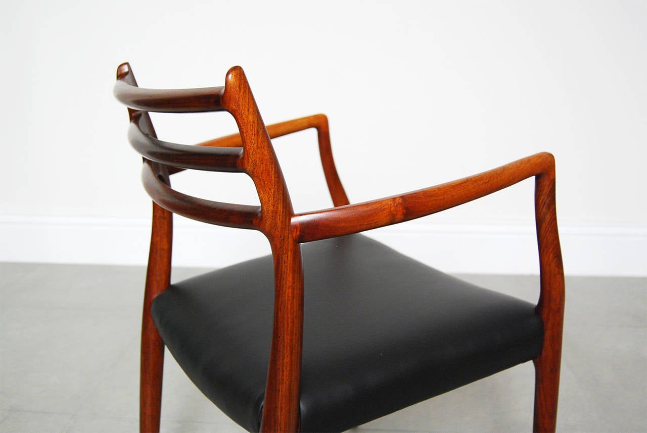 Danish Niels Møller Rosewood Model 62 Chair