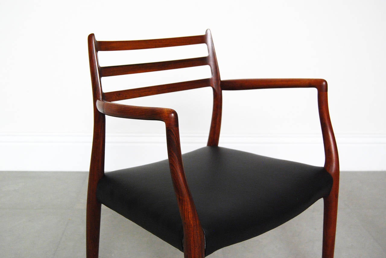 Scandinavian Modern Niels Møller Rosewood Model 62 Chair