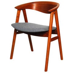 Erik Kirkegaard Teak Desk Chair