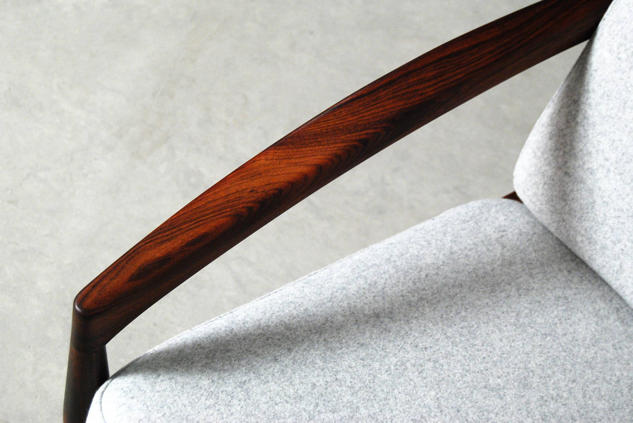 Danish Kai Kristiansen Rosewood Paper Knife Chairs