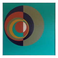 Op Art Painting by Myrto, 1969 5
