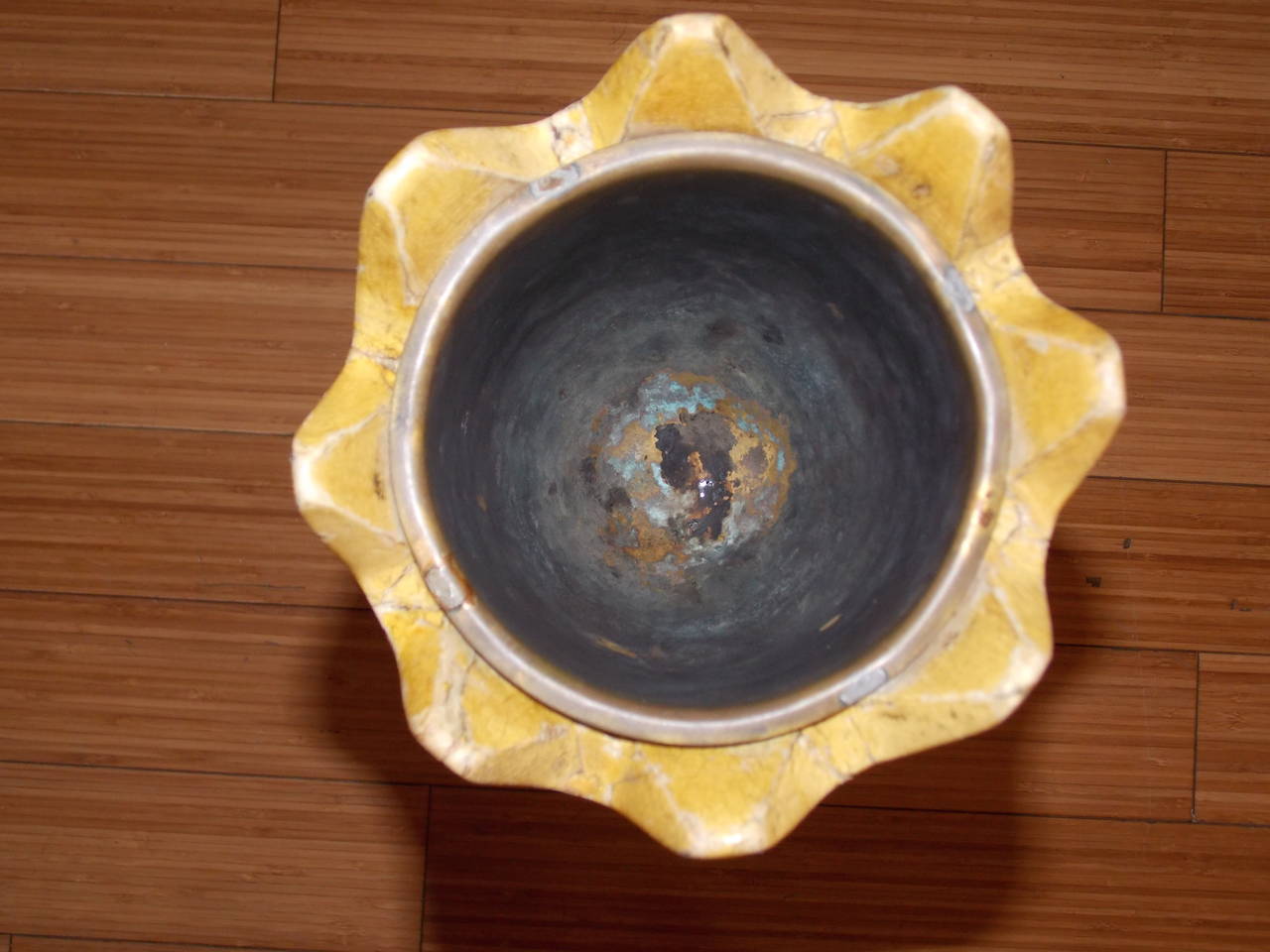 Mid-Century Modern Aldo Tura Ashstand Parchment Vase