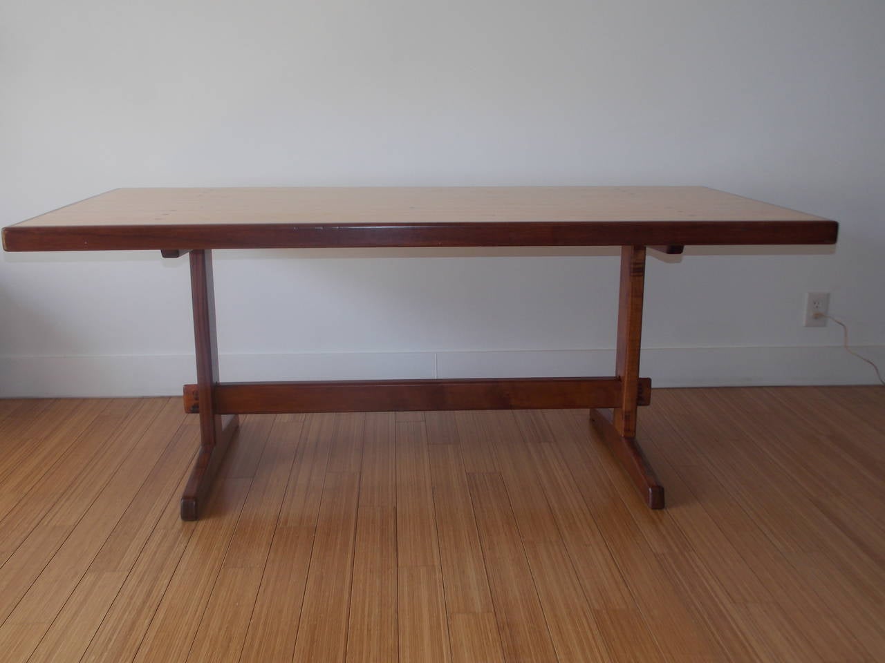 Woodwork Gerald McCabe Custom Table, 1970's