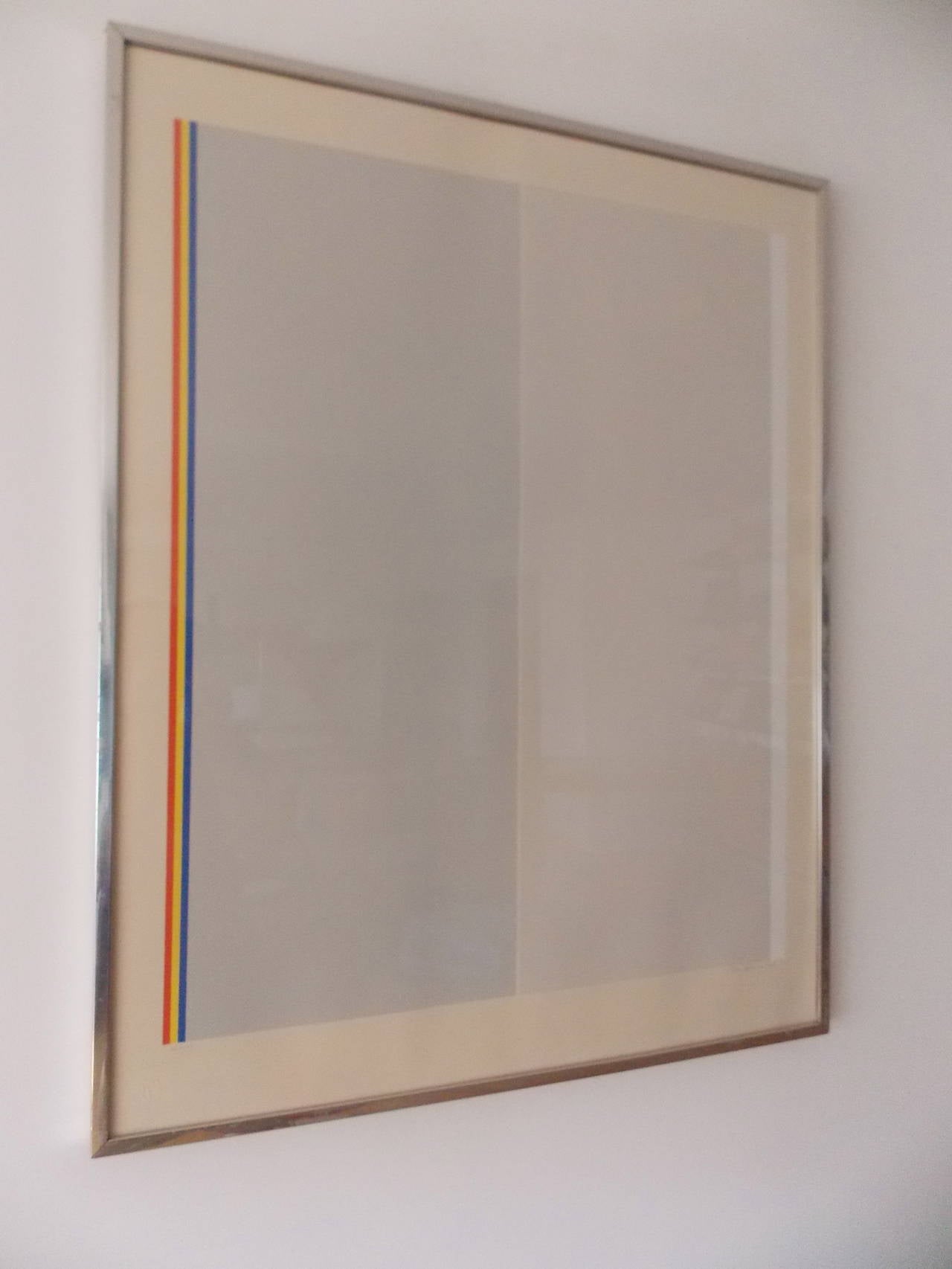 Lithographie d'art minimaliste Gene Davis:: 1976
