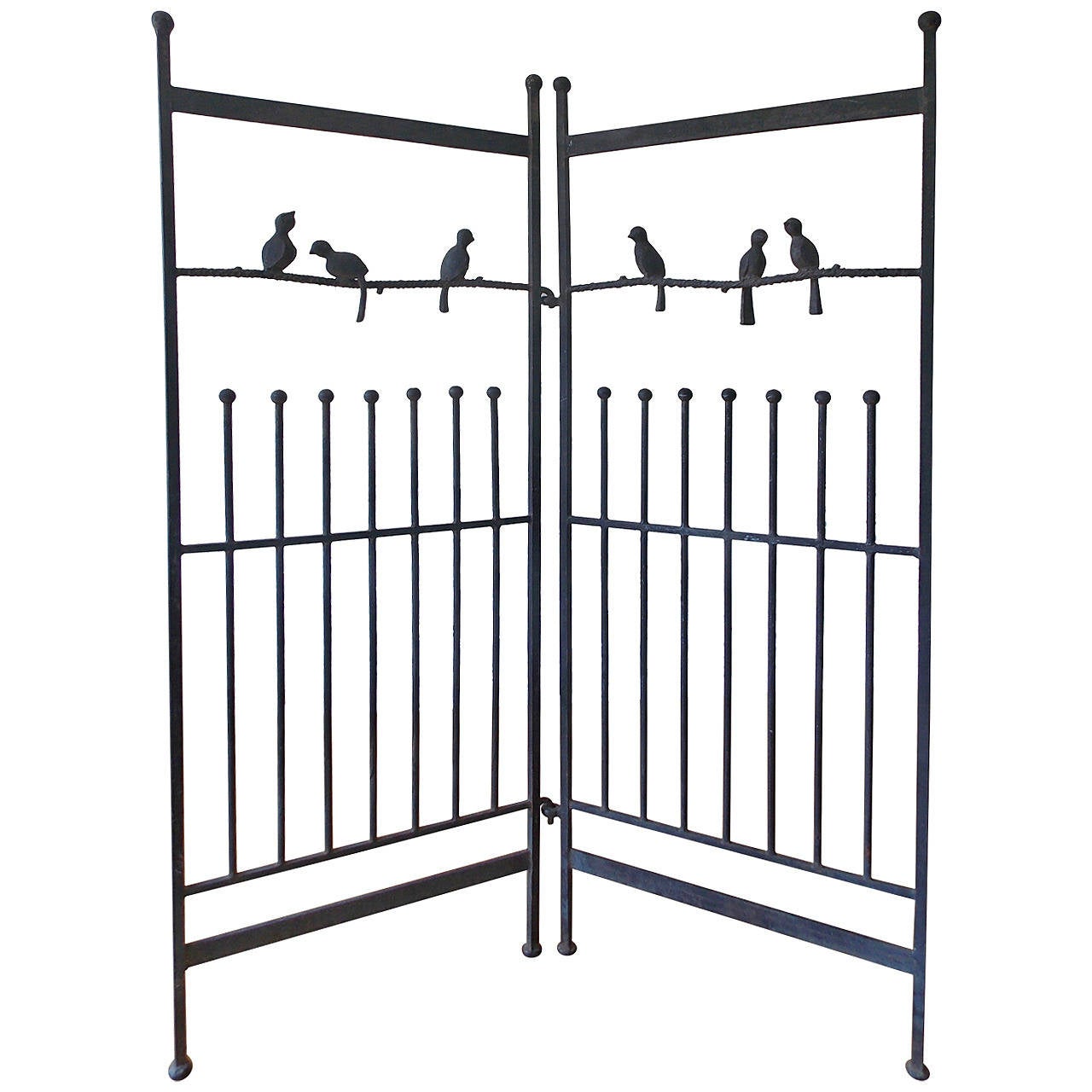 Iron Gate Room Divider Sculpture Attributed to Ilana Goor at 1stdibs