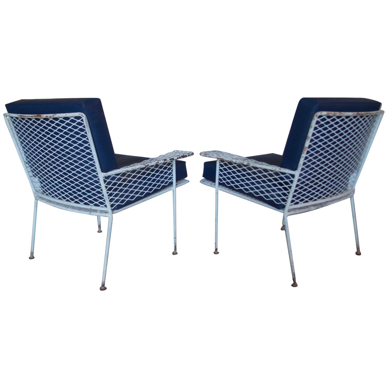 Vintage California Modern Design Van Keppel Green Iron Chairs