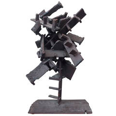 Jerome Sarapochiello Sculpture abstraite en acier