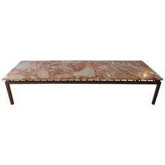 Vintage Marble Coffee Table "as Seen in William Haines' Own Home Interior"