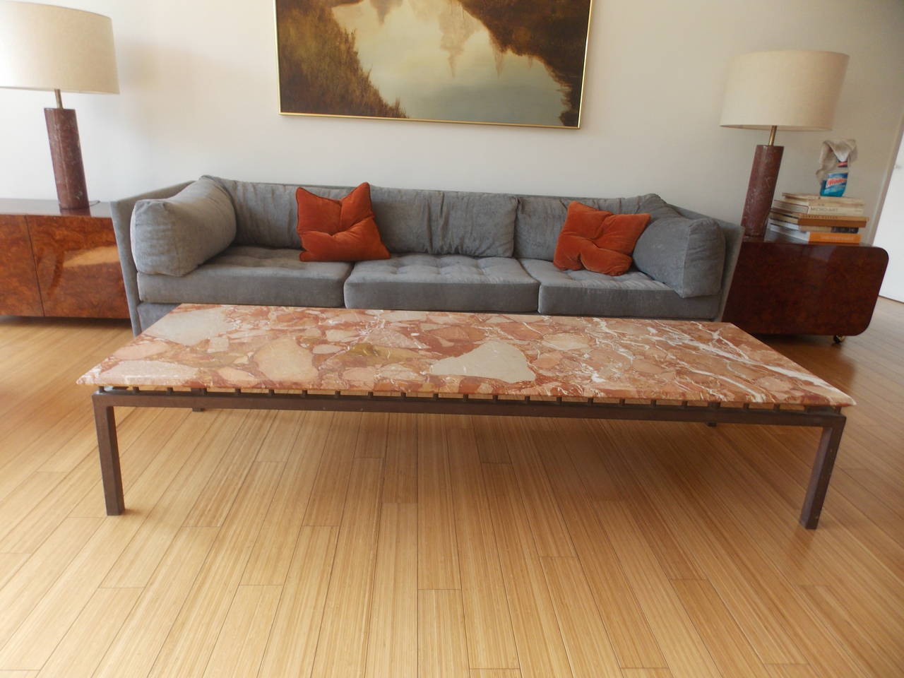 Vintage Marble Coffee Table "as Seen in William Haines' Own Home