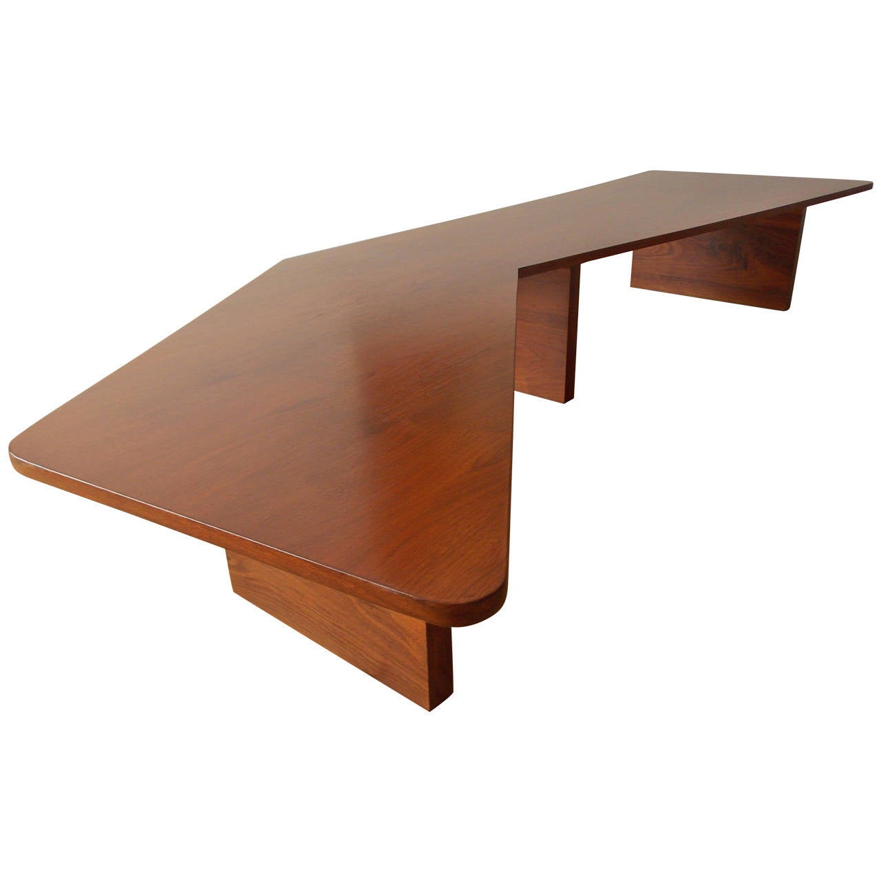 Long Architectural Cocktail Table For Sale at 1stdibs