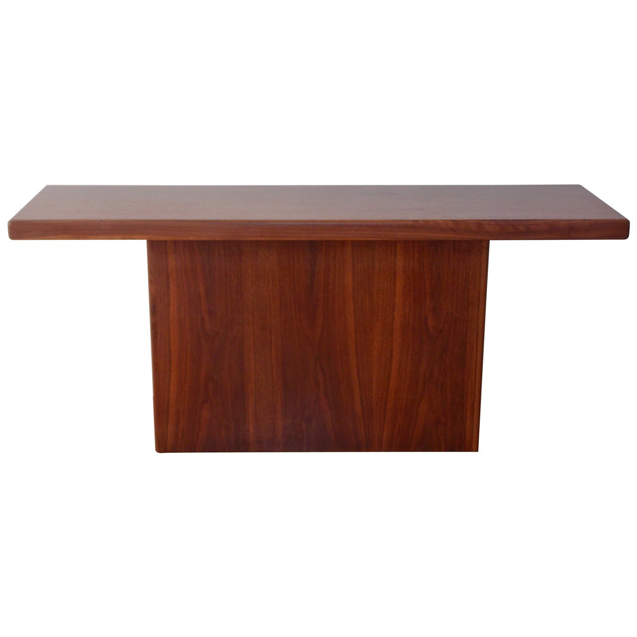 Milo Baughman Walnut Console Table