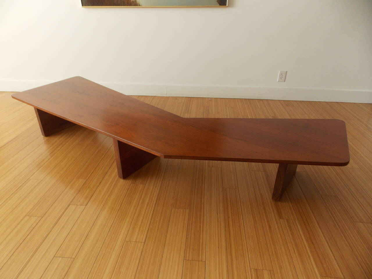 American Mid Century Modern Boomerang Coffee Table For Sale