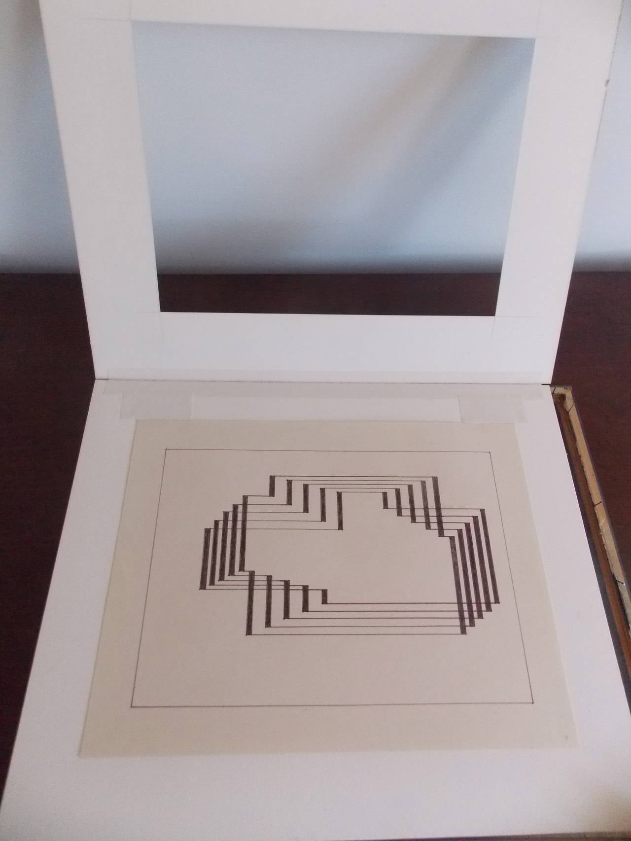 Geometric Ink Drawing Attributed to Josef Albers 4