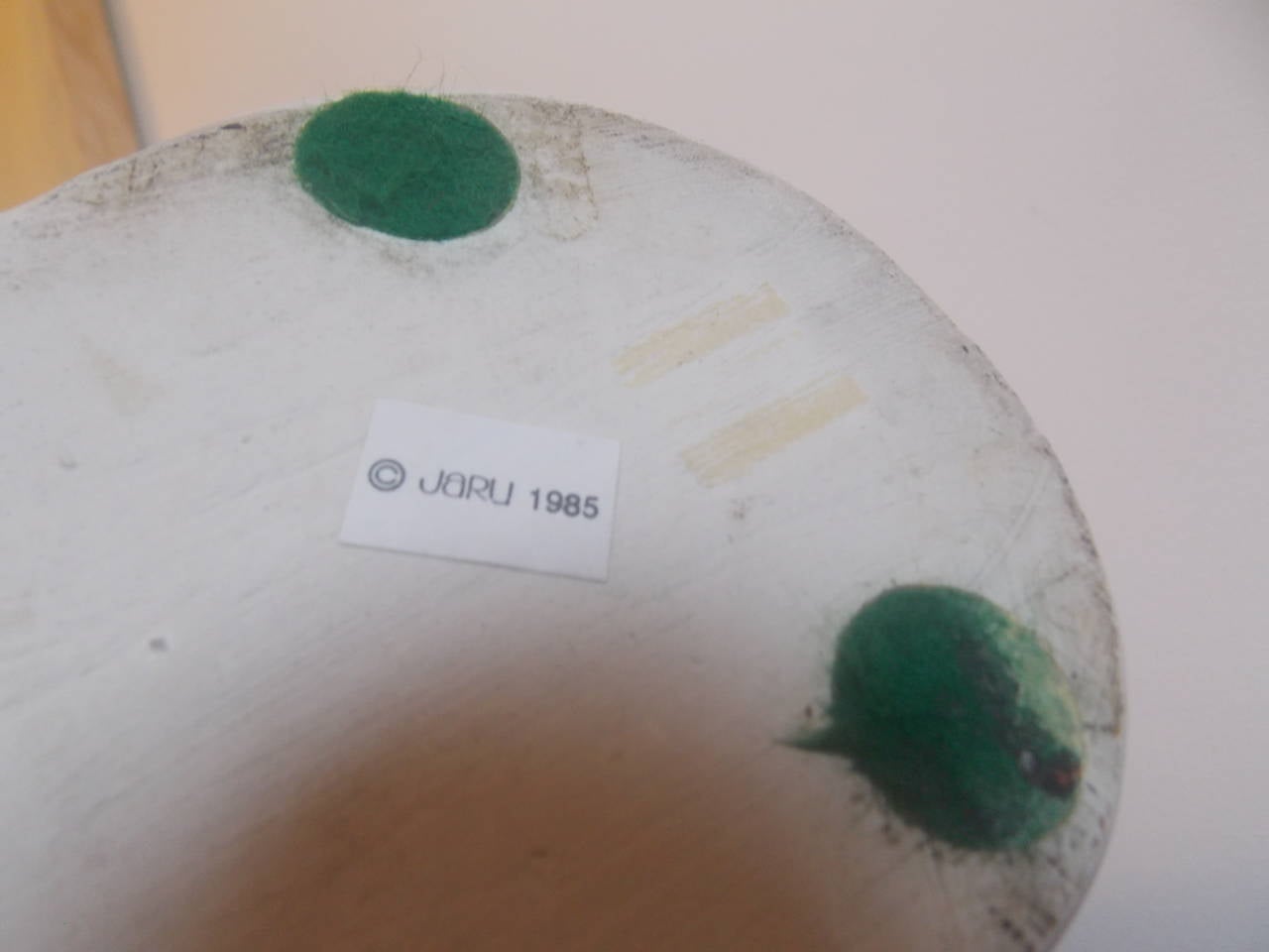 American Undulating Ceramic Vase Sculpture by Jaru of California 1985