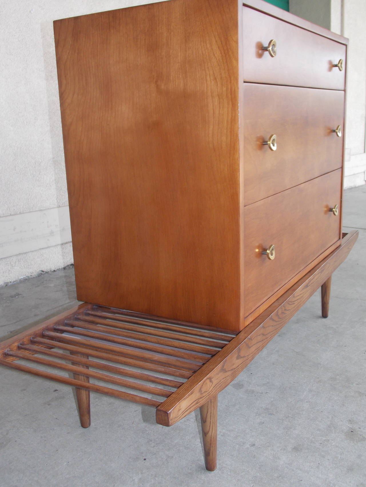 Milo Baughman Dresser on Dowel Bench California Design 3