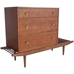 Used Milo Baughman Dresser on Dowel Bench California Design