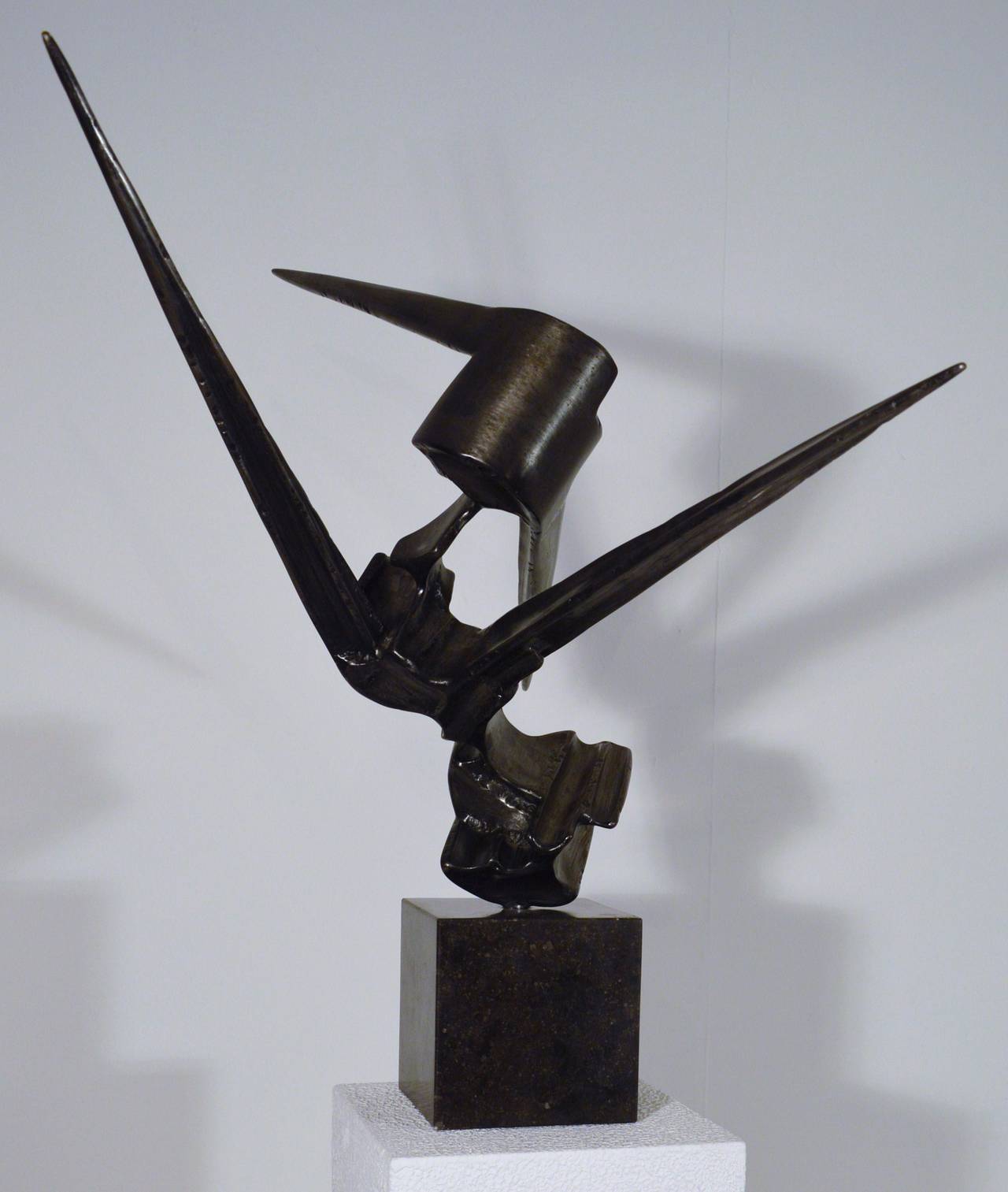 Mid-Century Modern Iron Sculpture by Belgium Artist Ferdinand Vonck
