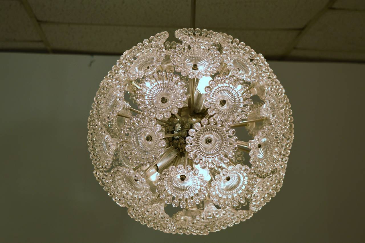 Snowball German Chandelier In Excellent Condition In Castenray, NL