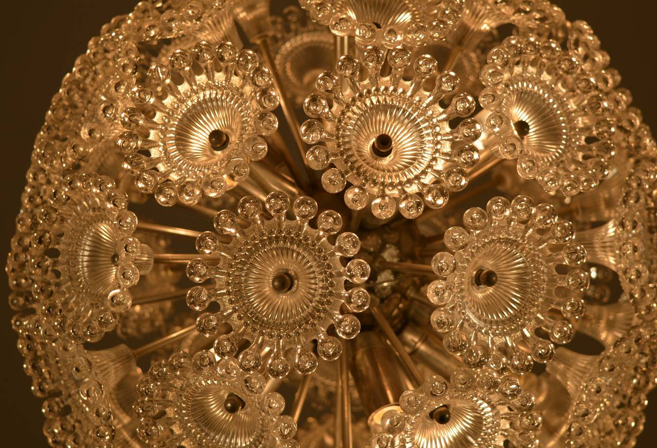 Mid-Century Modern Snowball German Chandelier
