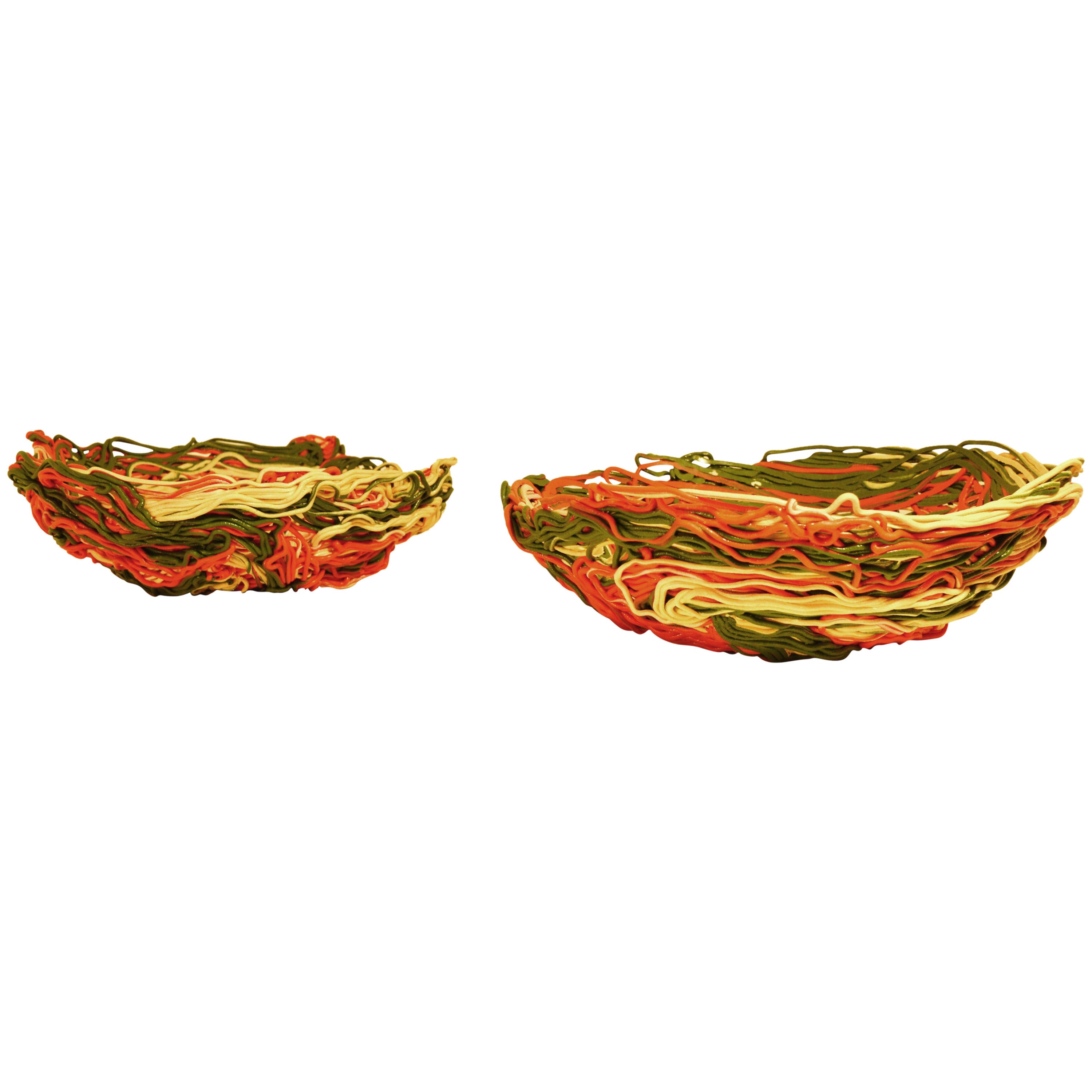 Pair of Gaetano Pesce Baskets for Fish Design