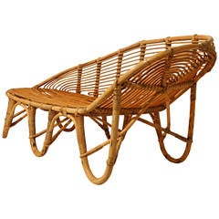 Bended Bamboo Bench