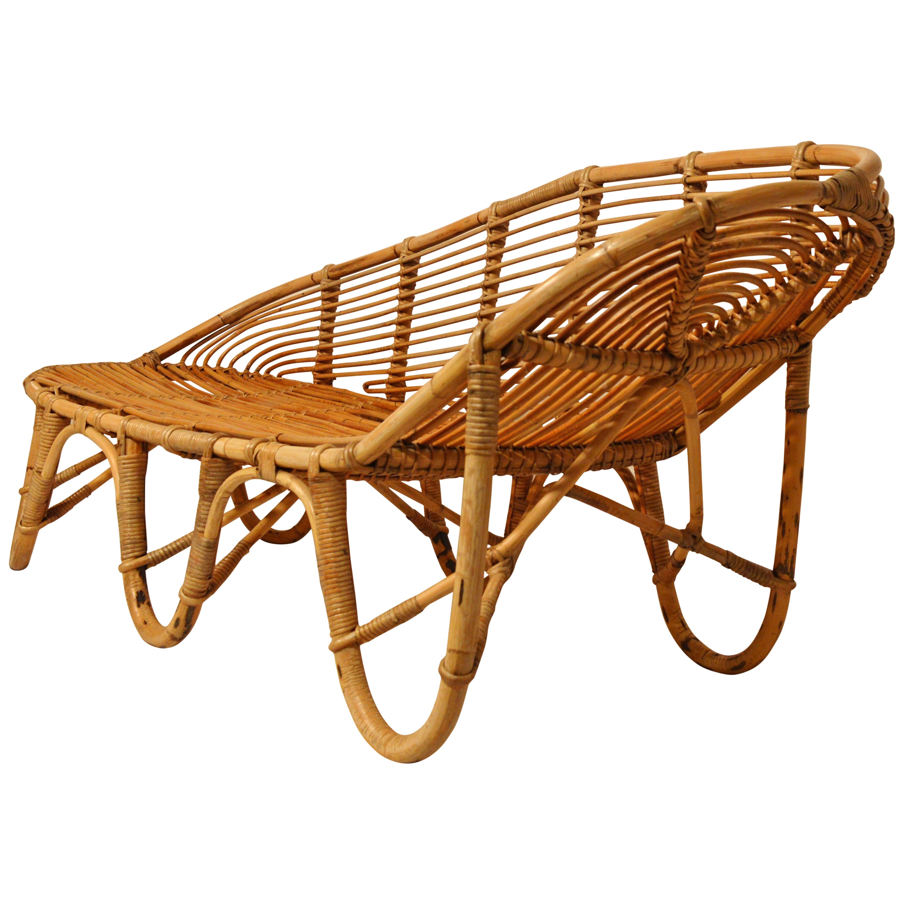 Bended Bamboo Bench