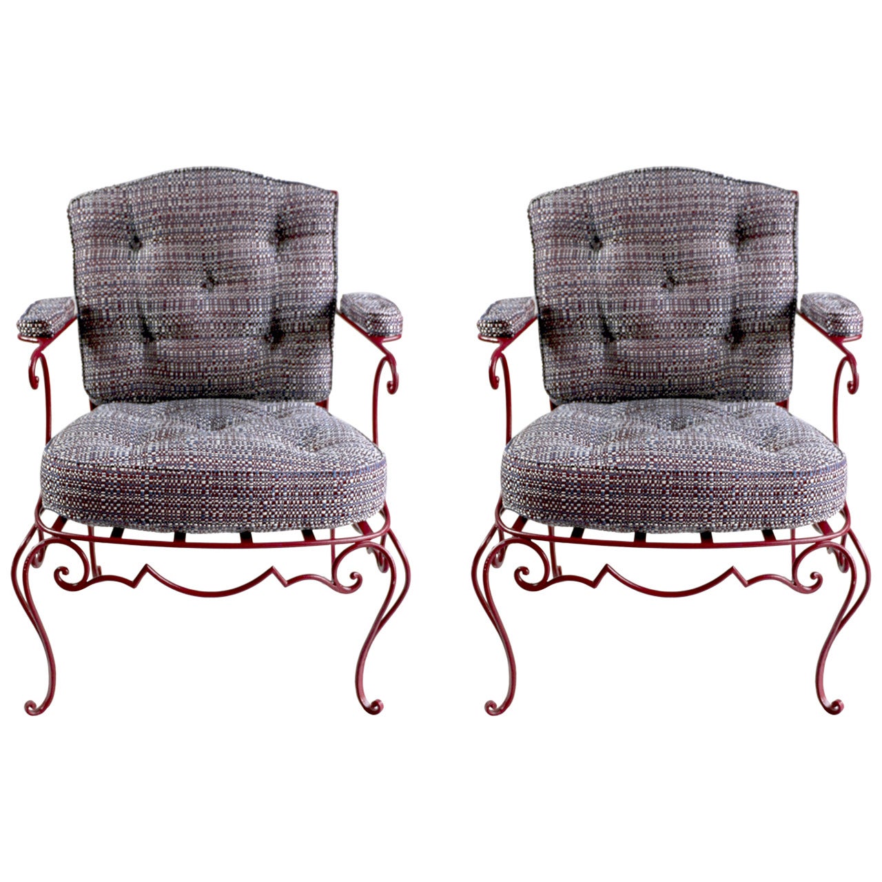 Jean-Charles Moreux Pair of Armchairs, 1940s