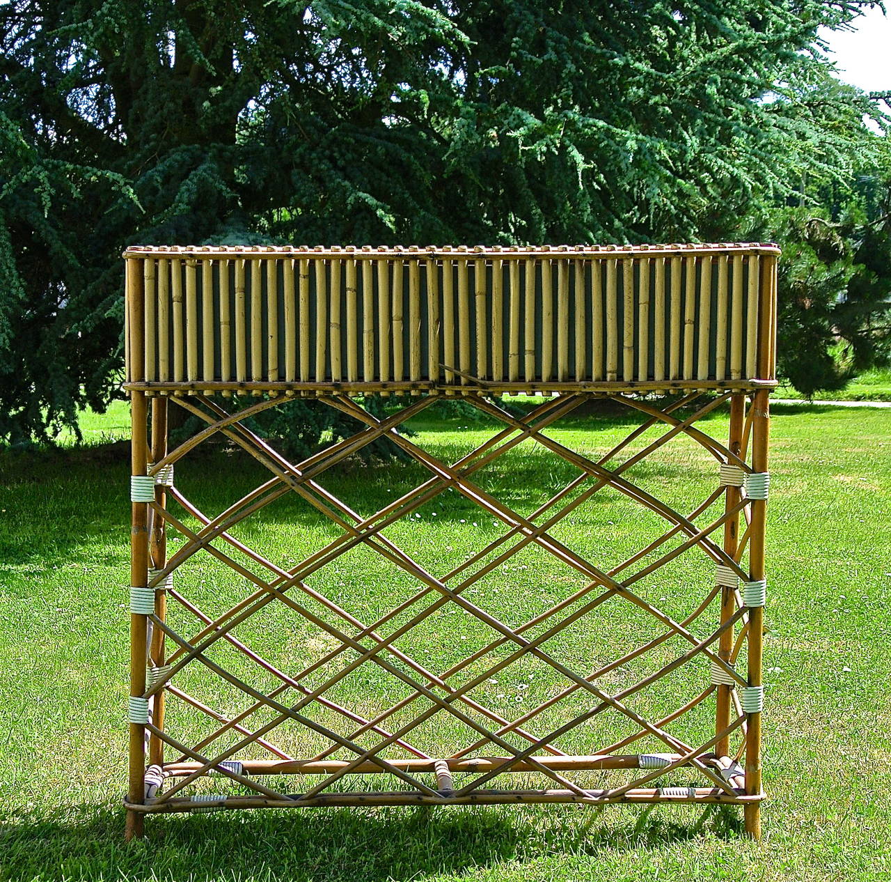 Pair of 1960s Bamboo Planters In Good Condition For Sale In Saint-Ouen, FR