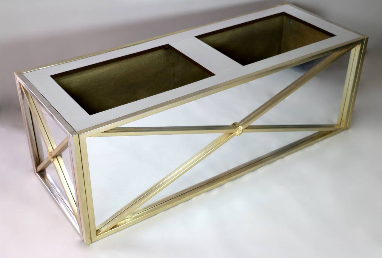 Large Mirror Planter in the Style of Jansen