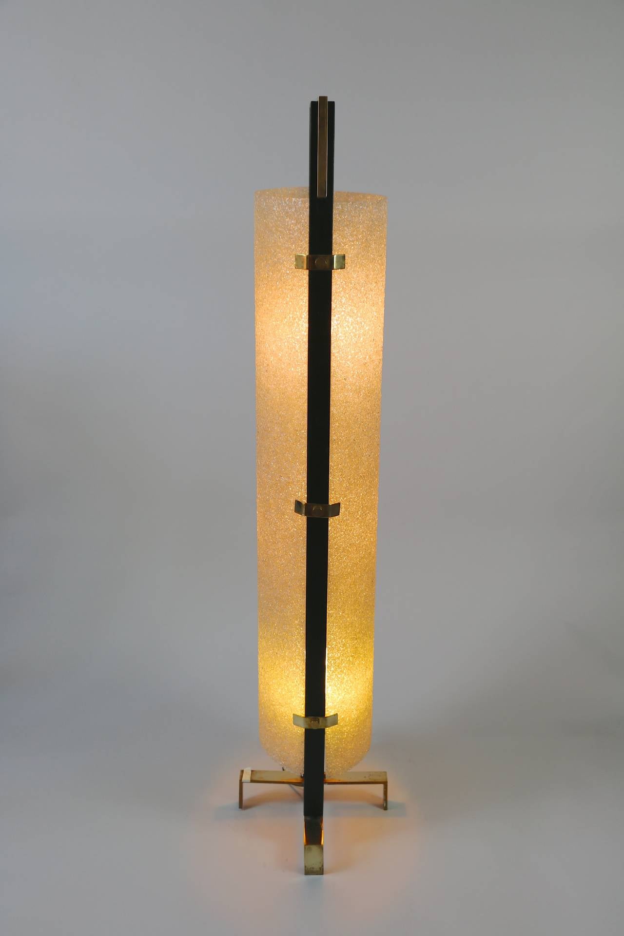 Late 20th Century 1970s Honeycombed Resin Floor Lamp For Sale