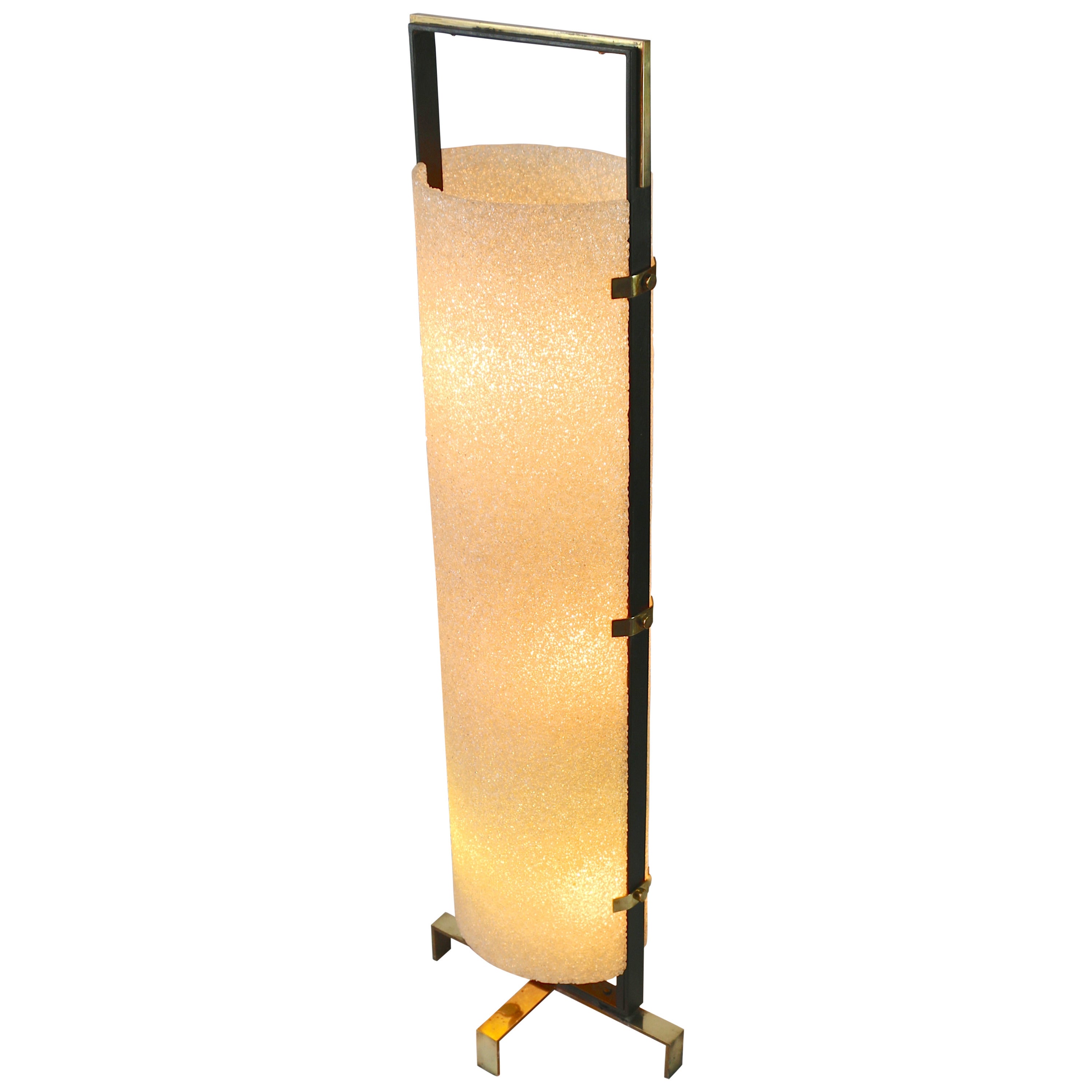 1970s Honeycombed Resin Floor Lamp For Sale