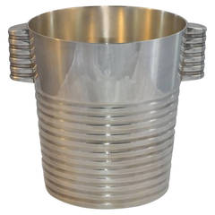 Silver Plated Champagne Bucket by Luc Lanel for Christofle, circa 1932