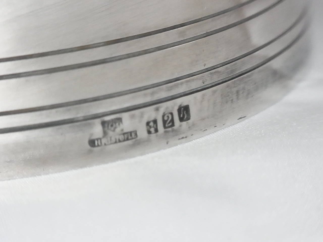 Mid-20th Century Silvered Metal Bowl by Fjerdingstad for Christofle, circa 1936