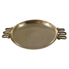 Silvered Metal Bowl by Fjerdingstad for Christofle, circa 1936